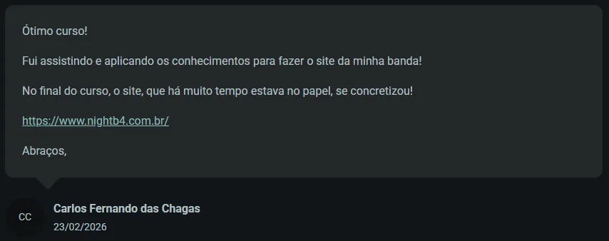 Depoimento de aluno da Formação AI Designer — depoimento carlos fernando das chagas