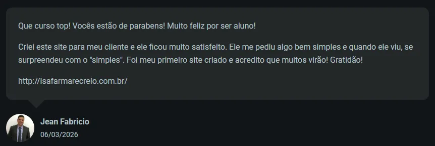 Depoimento de aluno da Formação AI Designer — depoimento jean fabricio