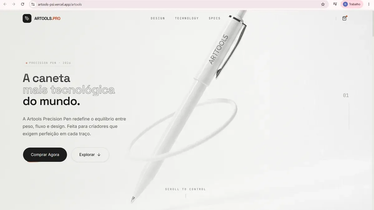 Página feita por aluno da Formação AI Designer