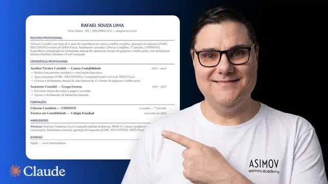 Skill Gera CV: currículo organizado com Claude