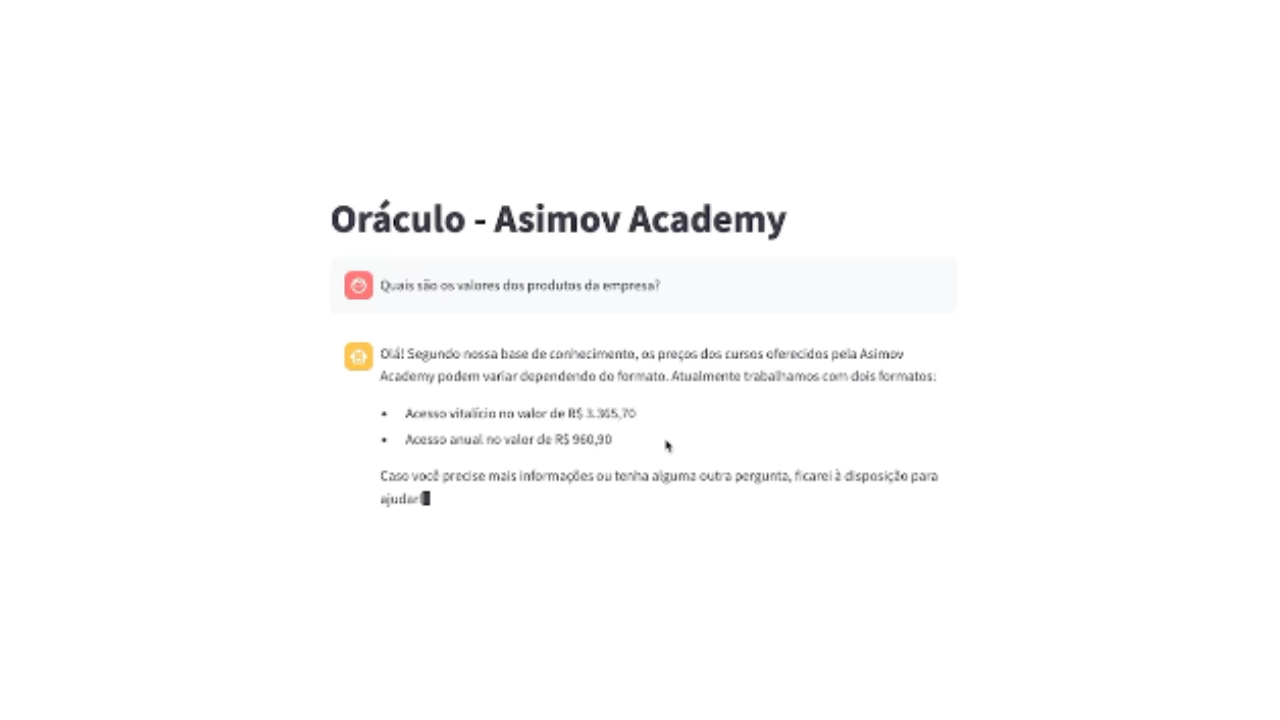 Oráculo – Assistente Virtual com RAG